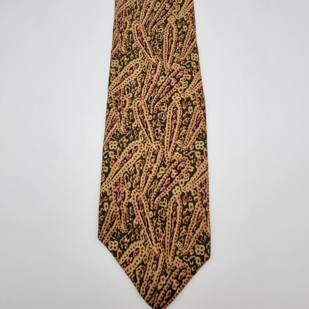 XMI 325 Series Vintage Paisley Silk Tie Necktie 100% Silk Made in USA